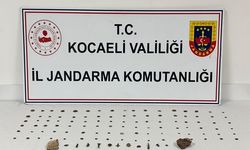 Kocaeli'de durdurulan araçta tarihi eserler çıktı