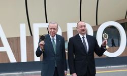Cumhurbaşkanı Erdoğan, Azerbaycan'ın Laçın Havalimanı açılışında