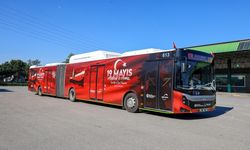 Kocaeli'de otobüs ve tramvaylar 19 Mayıs'a özel giydirildi