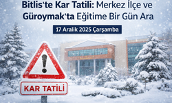 Bir İlimizde Kar Yağışı Nedeniyle Eğitime Ara Verildi!