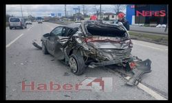 Kocaeli'nin Gebze ilçesindeki feci kazada 1 kişi yaralandı!