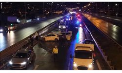 İstanbul'da  zincirleme trafik kazasında 8 araç birbirine girdi