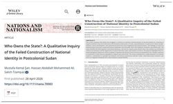 Sakarya Üniversitesi Sosyoloji Bölümünden Q1 yayın!