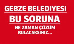 Gebze Belediyesi bu soruna ne zaman çözüm bulacaksınız