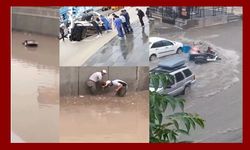 Sel Ankara’yı yuttu!  Araçlar suya gömüldü