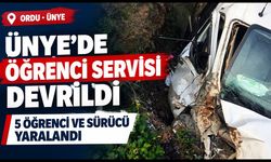 Öğrenci Servisi Virajı Alamayıp Devrildi: 6 Yaralı