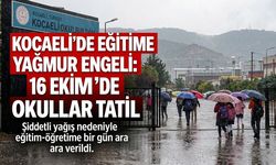 Kocaeli’de Eğitime Yağmur Engeli: 16 Ekim’de Okullar Tatil