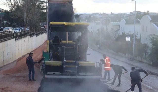 Tüysüzler’deki yol genişletme çalışması tamamlandı