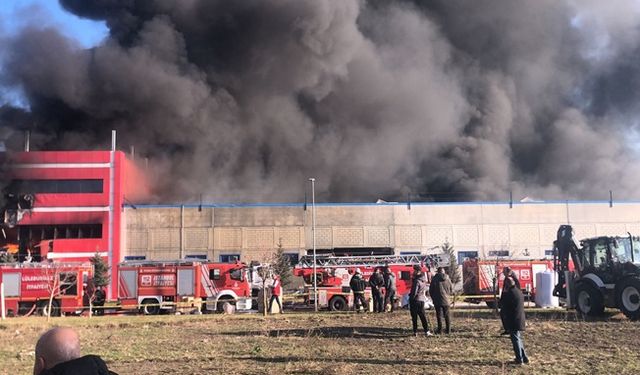 Kırklareli'nde oyuncak fabrikasında yangın