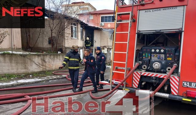 Gebze'de çıkan yangında 2'si çocuk 5 kişi dumandan etkilendi
