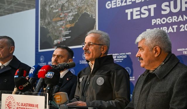 Bakan Abdulkadir Uraloğlu, Gebze- Darıca Metrosu Test Sürüşünü Tamamladı