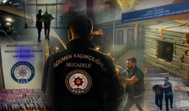 51 ilde düzensiz göçmen kaçakçısı 98 organizatör tutuklandı!