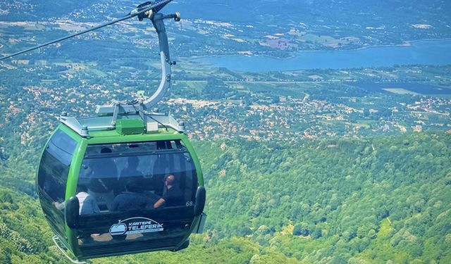 Kartepe Teleferik bayramda ilgi odağı oldu