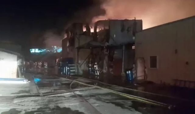 İstanbul Çekmeköy’de sünger fabrikası yandı