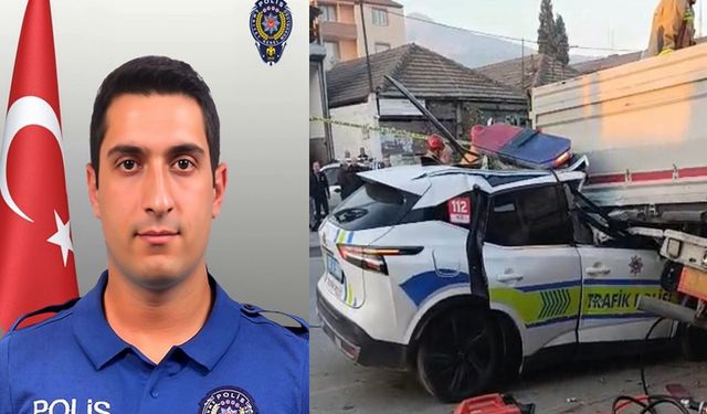 Manisa’da ekip aracı tıra çarptı: 1 polis şehit oldu