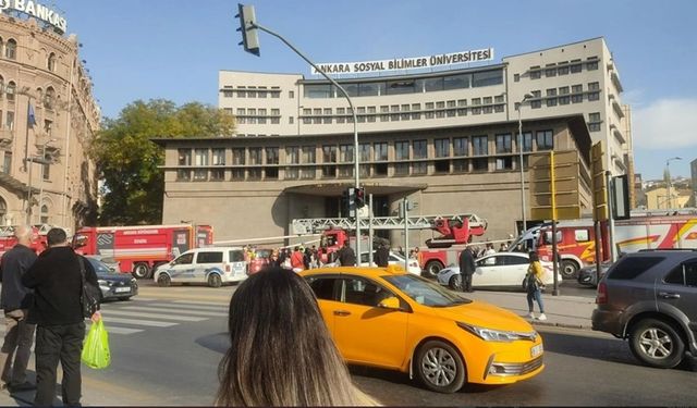 Ankara Sosyal Bilimler Üniversitesi'nde patlama meydana geldi