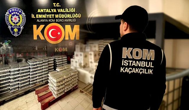 81 İlde Kaçak Ve Sahte Alkol Operasyonu