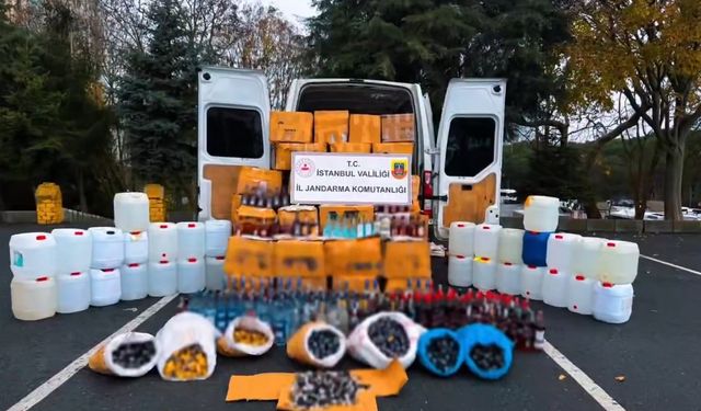 17 ilde yapılan operasyonlarda on binlerce litre sahte alkol ele geçirildi!