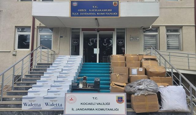 Kocaeli Jandarma'sından Kaçak Tütün Operasyonu