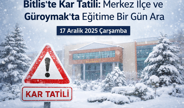 Bir İlimizde Kar Yağışı Nedeniyle Eğitime Ara Verildi!