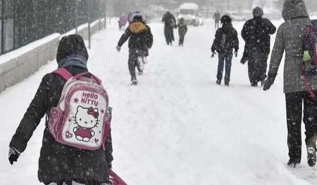 Kocaeli'de eğitime kar tatili arası
