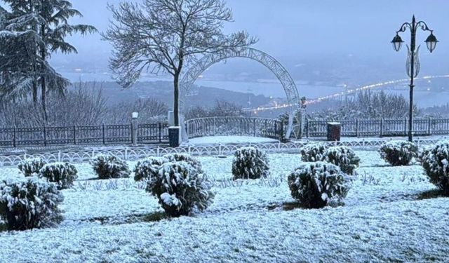 İstanbul’un yüksek kesimlerinde kar etkisini gösterdi