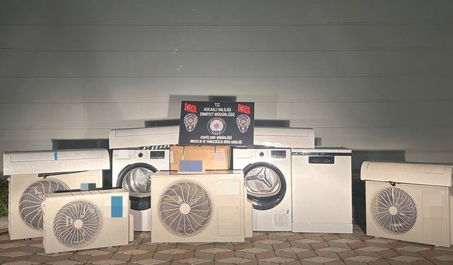 Kocaeli'de 400 bin liralık beyaz eşya çalan hırsızlar yakalandı