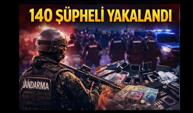15 İlde 15 Organize Suç Örgütüne Operasyon: 140 Şüpheli Yakalandı