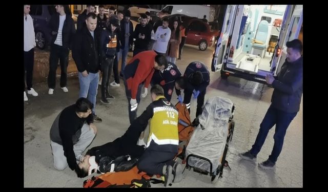 Aksaray’da otomobil ile motosiklet çarpıştı