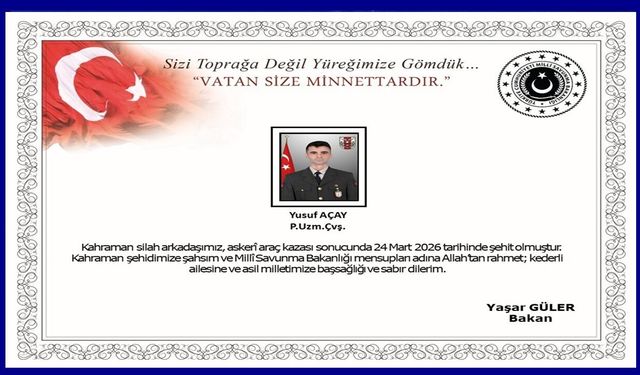 Ağrı’da askeri araç kazası: Bir Asker Şehit Oldu