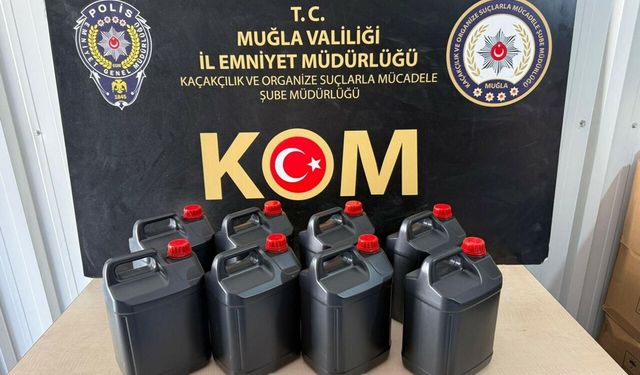 Muğla’da Dev Sahte İçki Operasyonu: 7 İlçede 475 Litre Etil Alkol Ele Geçirildi