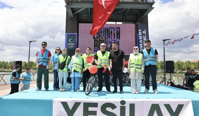 Çorum’da pedallar sağlıklı yaşam için çevrildi