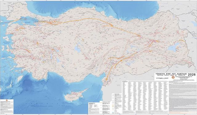 Türkiye Diri Fay Haritası 13 Yıl Sonra Güncellendi: Diri Fay Sayısı 700’e Yükseldi