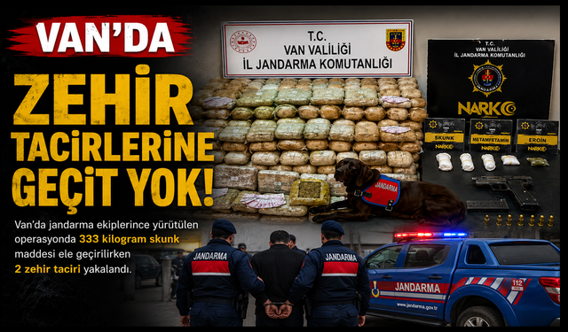 Van’da 333 Kilo Skunk Ele Geçirildi: 2 Şüpheli Yakalandı