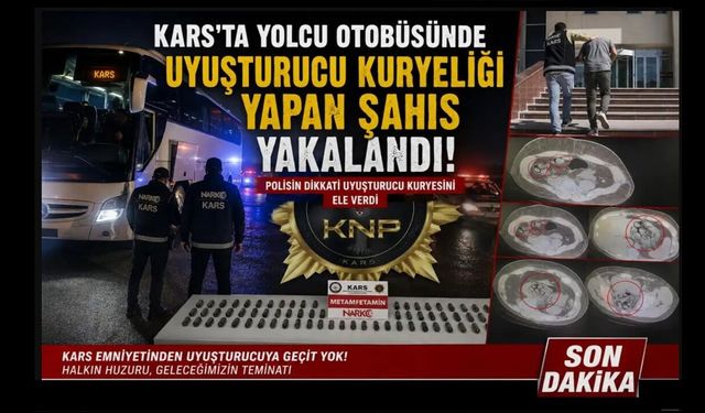 Yolcu otobüsünde uyuşturucu kuryeliği yapan şahıs yakalandı