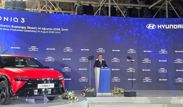 Elektrikli otomobilde Kocaeli imzası! IONIQ 3 üretime başladı