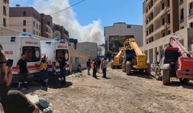 Malatya’da konteyner kent alevlere teslim oldu