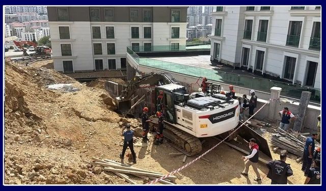 Başakşehir'de inşaat alanında göçük: 2 işçi kurtarıldı, 1 işçi hayatını kaybetti