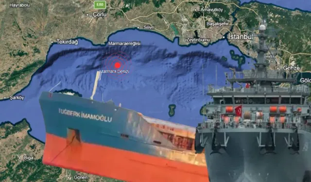 Marmara'da batan geminin yeri tespit edildi