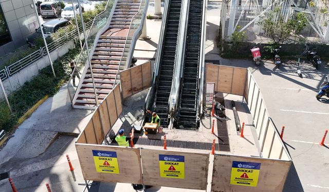 Kocaeli'de yürüyen merdivenlere kapsamlı revizyon