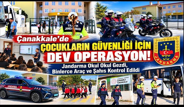Çanakkale’de Okul Çevreleri Mercek Altında: Binlerce Kişi Sorgulandı