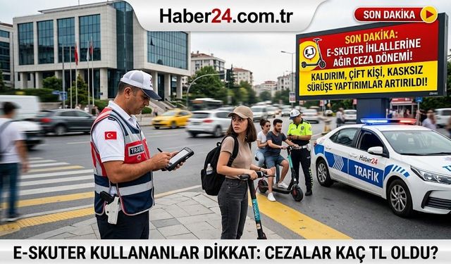 E-SKUTER KULLANANLAR DİKKAT: İhlallere Ağır Ceza Geldi! Kask, Kaldırım ve Hız Sınırı Uymayana Büyük Yaptırım...