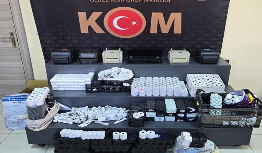 Kocaeli'de sahte fatura operasyonu; 57 gözaltı!