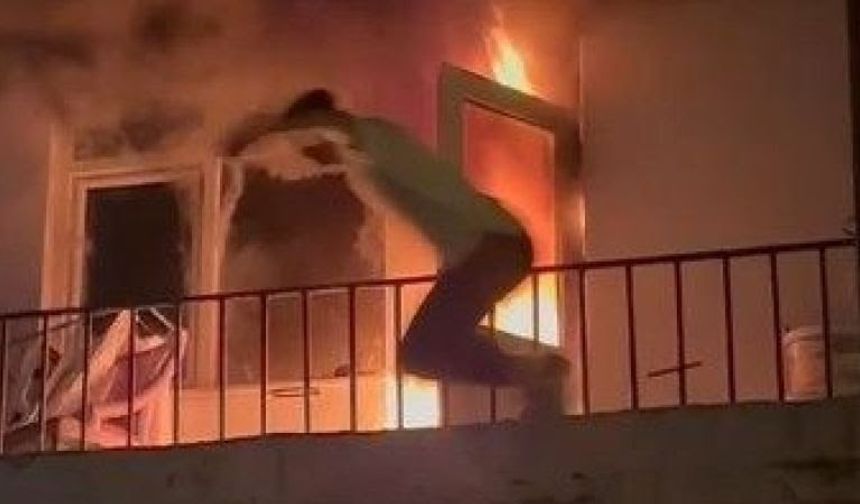 İzmit’te 5 Katlı Binada Yangın: Bir Kişi Balkondan Atladı