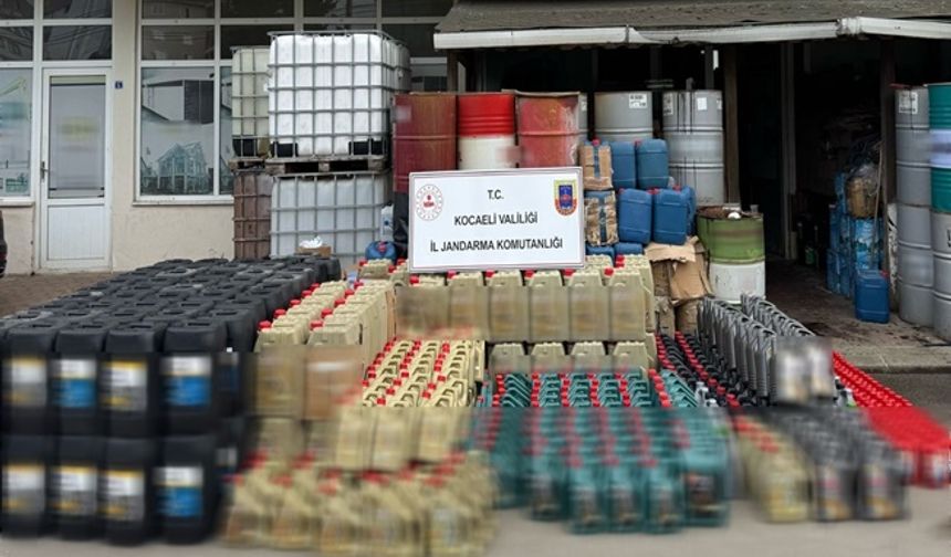Kocaeli'de 12 Milyon TL'lik Sahte Madeni Yağ Operasyonu