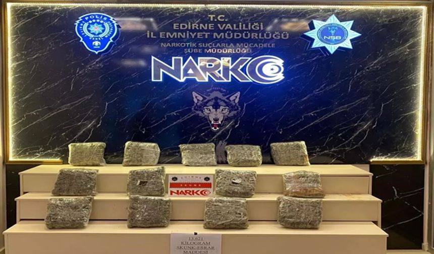 Edirne’de 128 Kilo Uyuşturucu Yakalandı!