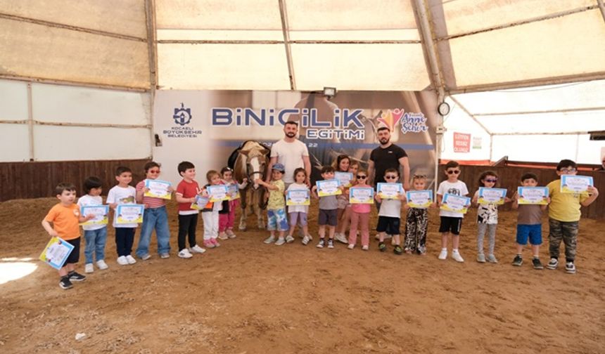 Küçük biniciler Büyükşehir’le büyük adımlar atıyor