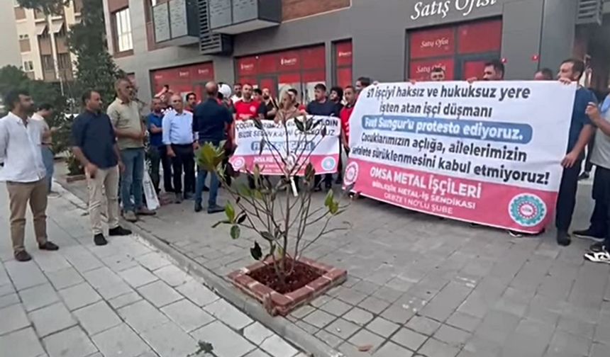 Omsa Metal İşçileri Patronun Evine Dayandı