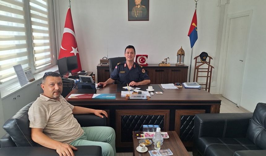 Binbaşı Aytaç Karaoğlu’na hayırlı olsun ziyareti