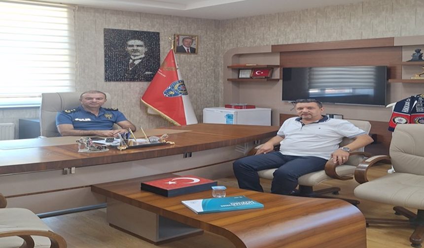 Uğur Gencer’den Darıca Emniyet Müdürü Vedat İşleyen’e Ziyaret